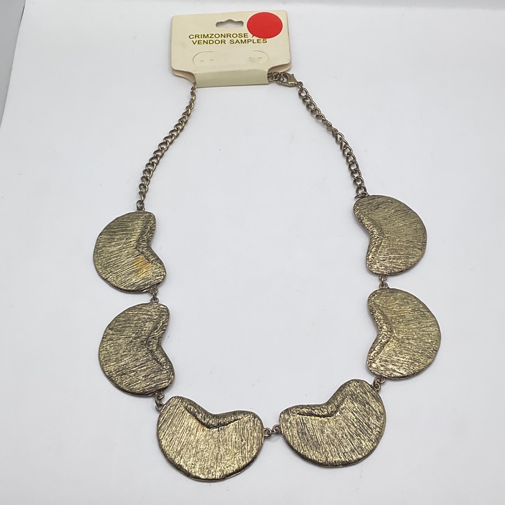 Gold Textured Necklace